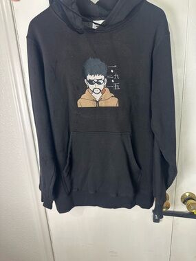 Boss Black Hoodie with Gray Lining